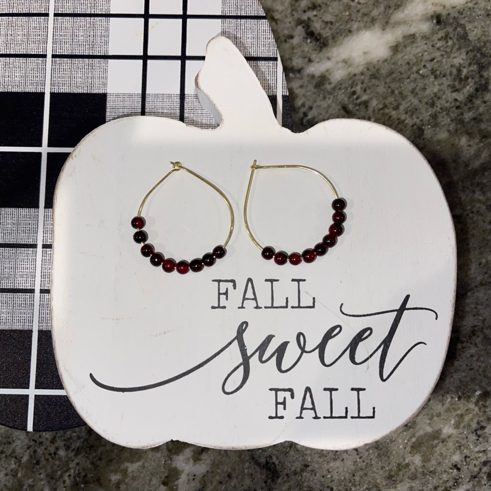 Handmade hoop earrings